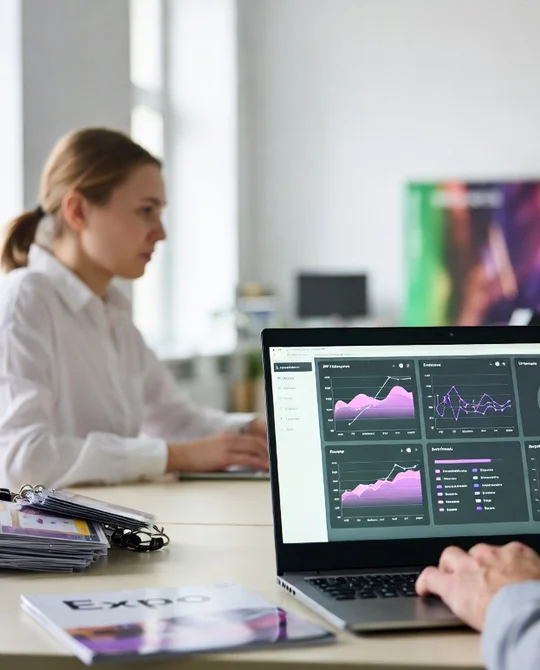 Схема стенда и список задач по подготовке экспозиции к выставке